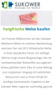 How sukower.de looks like on a mobile device such as an iPhone.