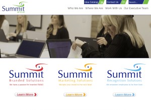 How summitmg.com looks like on a tablet such as an iPad.