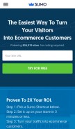 How sumo.com looks like on a mobile device such as an iPhone.