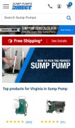 How sumppumpsdirect.com looks like on a mobile device such as an iPhone.