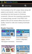 How suncatcherstudio.com looks like on a mobile device such as an iPhone.