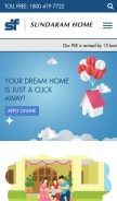 How sundaramhome.in looks like on a mobile device such as an iPhone.