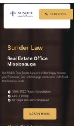 How sunderlawoffice.com looks like on a mobile device such as an iPhone.