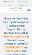 How sundogit.com looks like on a mobile device such as an iPhone.
