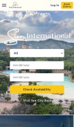 How suninternational.com looks like on a mobile device such as an iPhone.