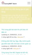 How sunnybmt.store looks like on a mobile device such as an iPhone.