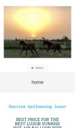 How sunriseballooningluxor.com looks like on a mobile device such as an iPhone.