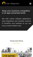 How sunriseintegration.com looks like on a mobile device such as an iPhone.