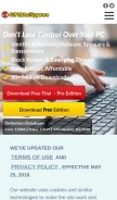 How superantispyware.com looks like on a mobile device such as an iPhone.