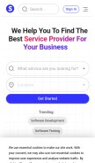 How superbcompanies.com looks like on a mobile device such as an iPhone.
