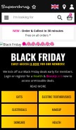 How superdrug.com looks like on a mobile device such as an iPhone.