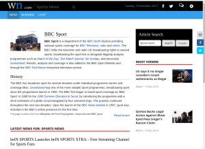 How supergoodtvlive.com looks like on a tablet such as an iPad.