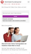 How superkabel.de looks like on a mobile device such as an iPhone.