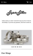 How supersilver.com looks like on a mobile device such as an iPhone.