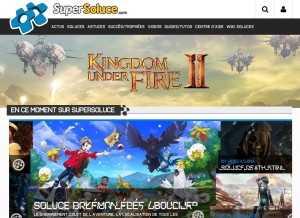 How supersoluce.com looks like on a tablet such as an iPad.