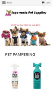 How supersonicpetsupplies.com looks like on a mobile device such as an iPhone.