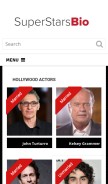 How superstarsbio.com looks like on a mobile device such as an iPhone.
