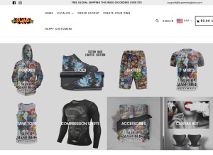 How superswagbros.com looks like on a tablet such as an iPad.