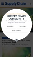 How supplychaindigital.com looks like on a mobile device such as an iPhone.