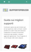 How supportoper.com looks like on a mobile device such as an iPhone.