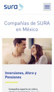 How suramexico.com looks like on a mobile device such as an iPhone.