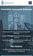 How surancebay.com looks like on a mobile device such as an iPhone.