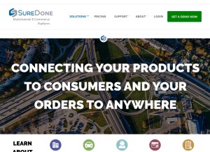 How suredone.com looks like on a tablet such as an iPad.