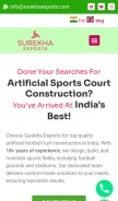 How surekhaexports.com looks like on a mobile device such as an iPhone.