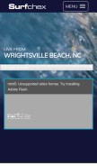 How surfchex.com looks like on a mobile device such as an iPhone.