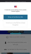 How surfdome.com looks like on a mobile device such as an iPhone.