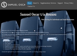 How surfonwater.com looks like on a tablet such as an iPad.