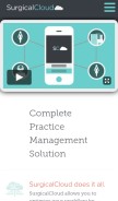 How surgicalcpm.com looks like on a mobile device such as an iPhone.
