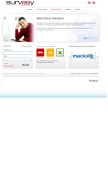 How surveey.com looks like on a mobile device such as an iPhone.
