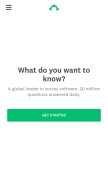 How surveymonkey.com looks like on a mobile device such as an iPhone.