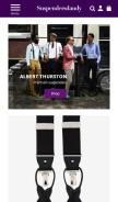 How suspendersdandy.com looks like on a mobile device such as an iPhone.