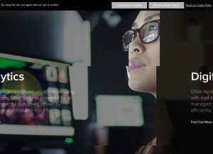 How sutherlandglobal.com looks like on a tablet such as an iPad.
