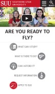 How suu.edu looks like on a mobile device such as an iPhone.
