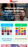 How svenskaspel.se looks like on a mobile device such as an iPhone.