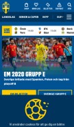 How svenskfotboll.se looks like on a mobile device such as an iPhone.