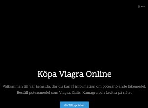 How sverigesapotek.com looks like on a tablet such as an iPad.