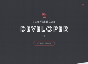 How svishalgarg.com looks like on a tablet such as an iPad.