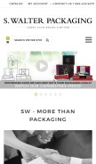 How swalter.com looks like on a mobile device such as an iPhone.