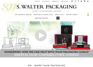 How swalter.com looks like on a tablet such as an iPad.