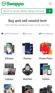 How swappa.com looks like on a mobile device such as an iPhone.