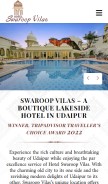 How swaroopvilas.com looks like on a mobile device such as an iPhone.