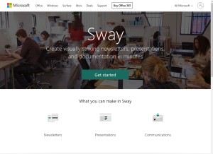 How sway-cdn.com looks like on a tablet such as an iPad.