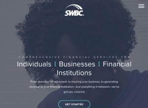 How swbc.com looks like on a tablet such as an iPad.