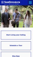 How swbts.edu looks like on a mobile device such as an iPhone.
