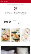 How sweetandsavorybyshinee.com looks like on a mobile device such as an iPhone.