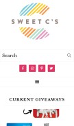 How sweetcsdesigns.com looks like on a mobile device such as an iPhone.